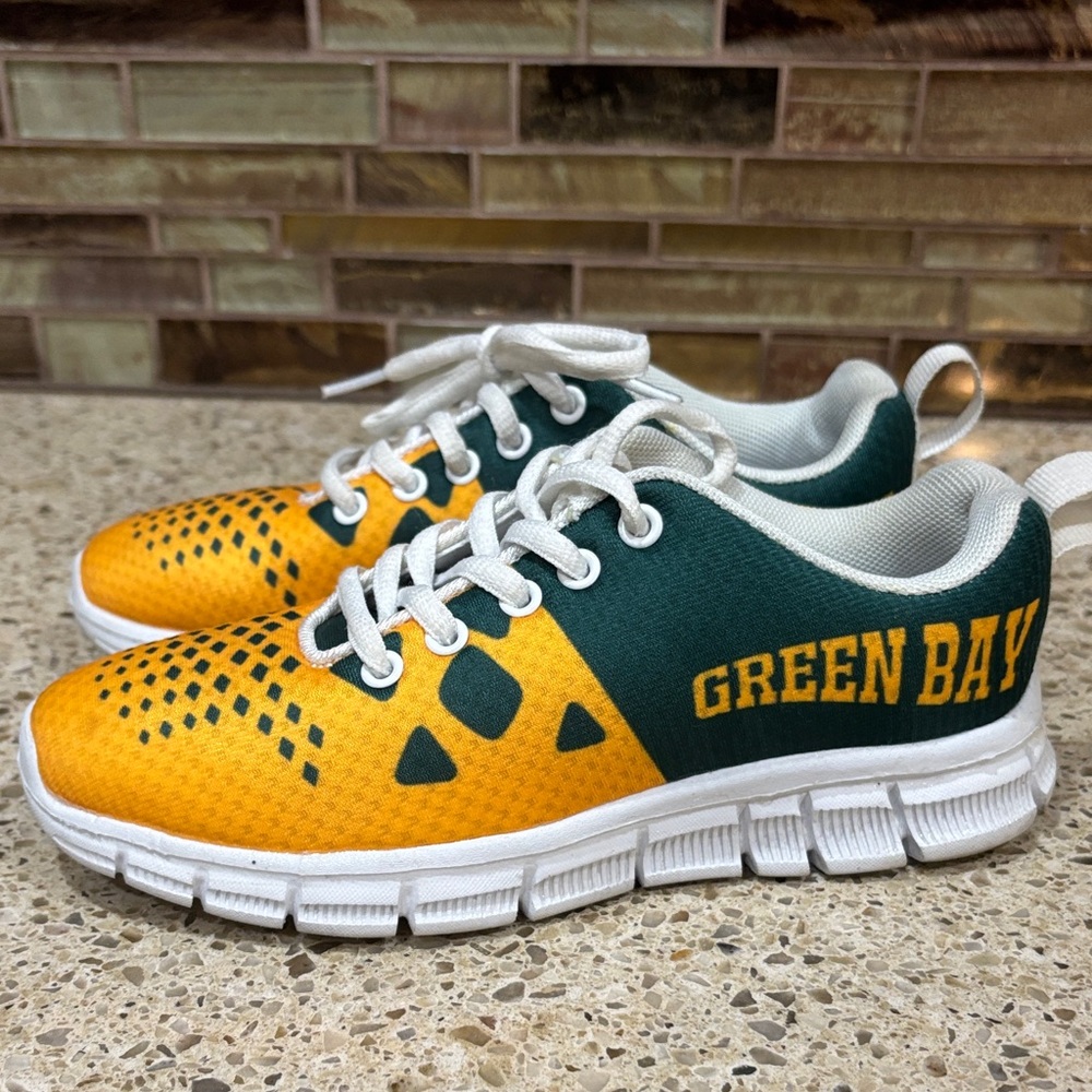 Green Bay Kids Shoes - Green and Yellow